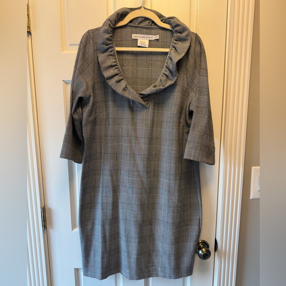 Wall Streeter Jersey Ruffneck Dress by Gretchen Scott Designs